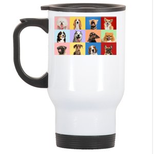 Dog Collage Stainless Steel Travel Mug