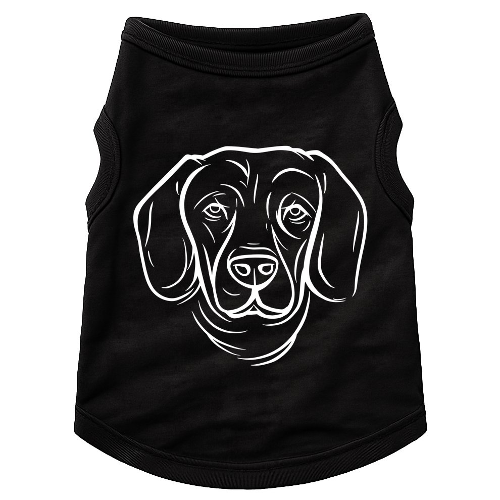 Dog Face Outlined Doggie Tank