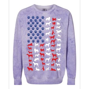 Dog Flag USA Colorblast Crewneck Sweatshirt