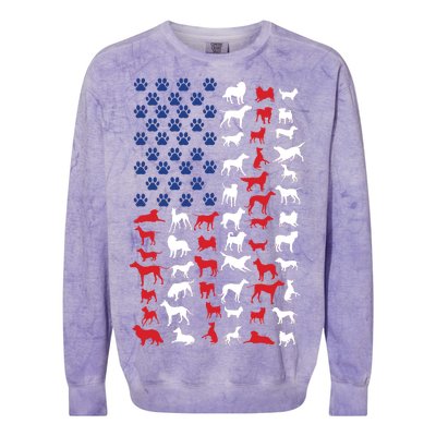 Dog Flag USA Colorblast Crewneck Sweatshirt