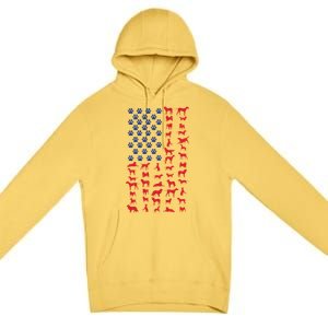 Dog Flag USA Premium Pullover Hoodie