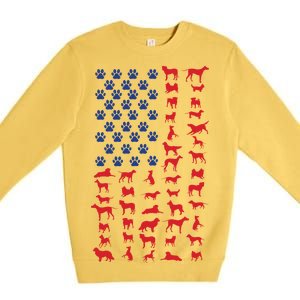 Dog Flag USA Premium Crewneck Sweatshirt