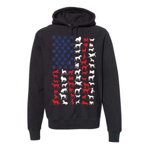 Dog Flag USA Premium Hoodie