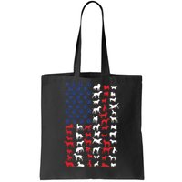 Dog Flag USA Tote Bag