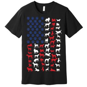 Dog Flag USA Premium T-Shirt