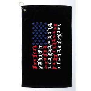 Dog Flag USA Platinum Collection Golf Towel