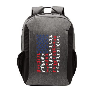 Dog Flag USA Vector Backpack