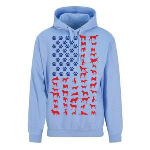 Dog Flag USA Unisex Surf Hoodie