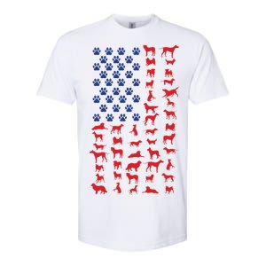 Dog Flag USA Softstyle CVC T-Shirt