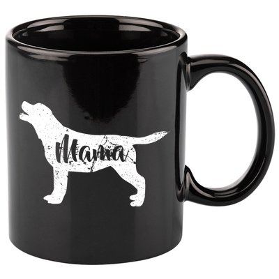 Dog Mama Mom 11oz C Handle Ceramic Mug