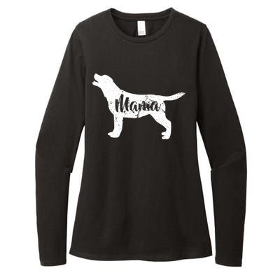 Dog Mama Mom Womens CVC Long Sleeve Shirt