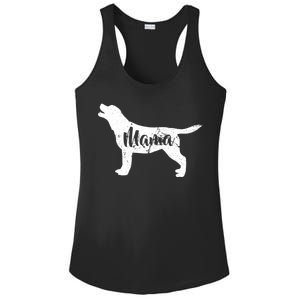 Dog Mama Mom Ladies PosiCharge Competitor Racerback Tank