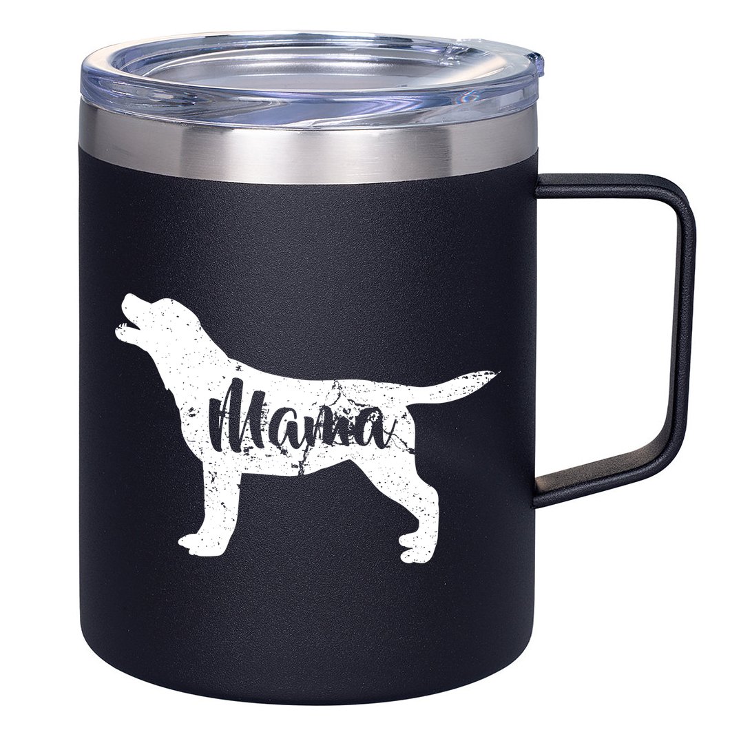 Dog Mama Mom 12oz Stainless Steel Coffee Mug