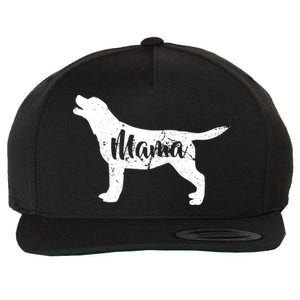 Dog Mama Mom Wool Snapback Cap