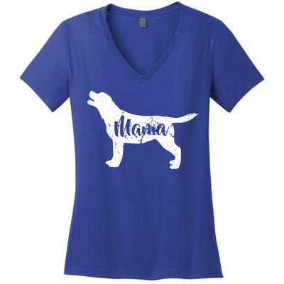 Dog Mama Mom Women's V-Neck T-Shirt