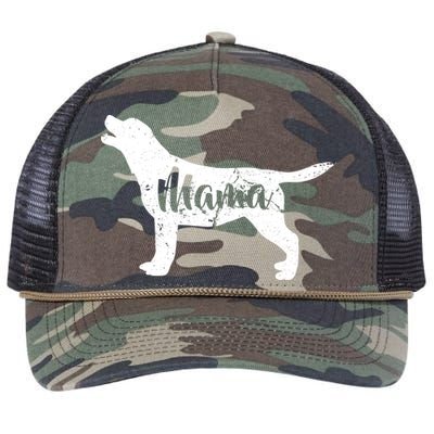 Dog Mama Mom Retro Rope Trucker Hat Cap