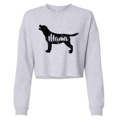 Dog Mama Mom Cropped Pullover Crew