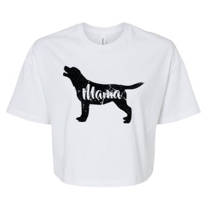 Dog Mama Mom Bella+Canvas Jersey Crop Tee