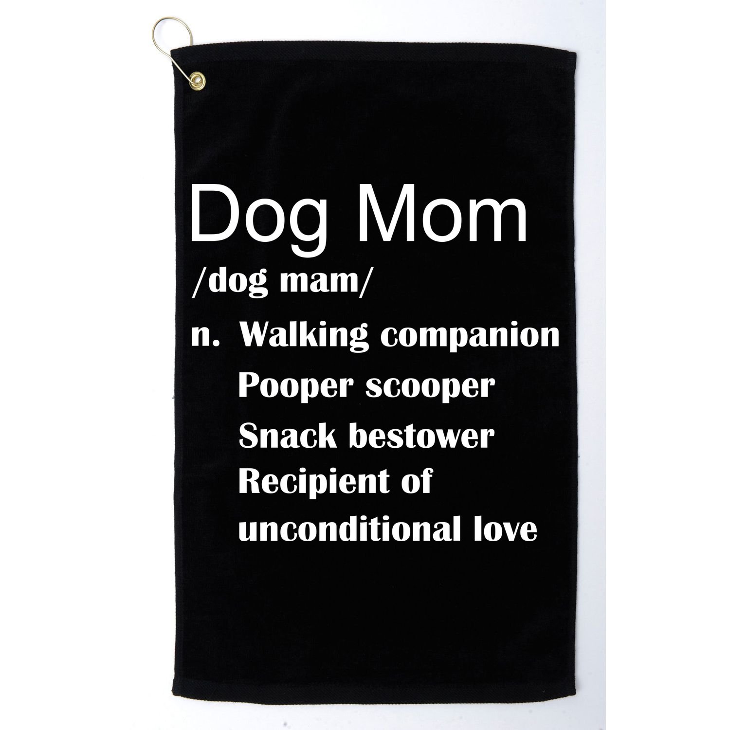 Dog Mom Definition Golf Towel