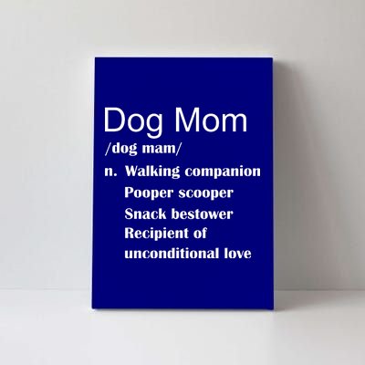 Dog Mom Definition Canvas