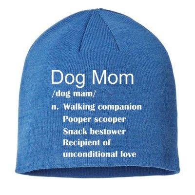 Dog Mom Definition Sustainable Beanie