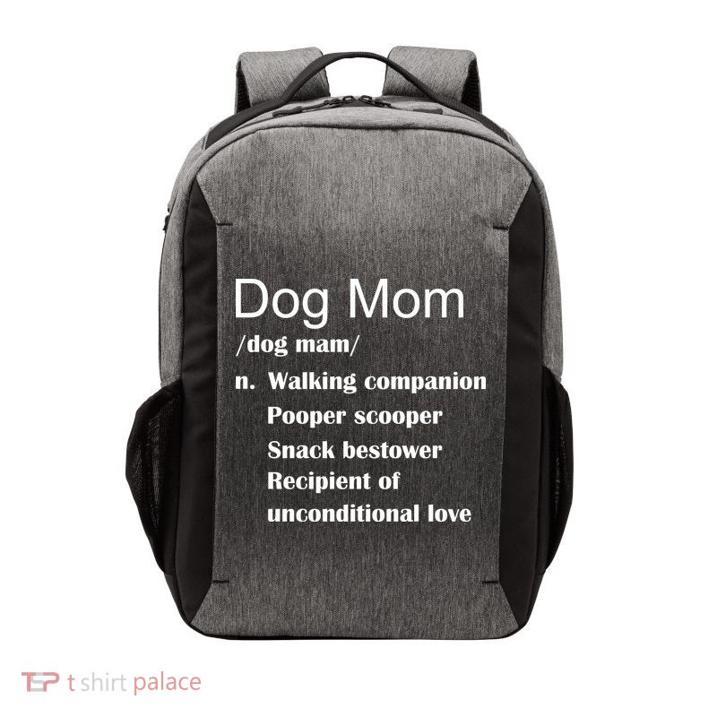 Dog Mom Definition Vector Backpack