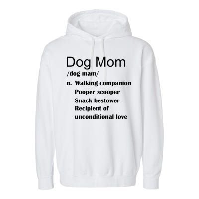 Dog Mom Definition Garment-Dyed Fleece Hoodie