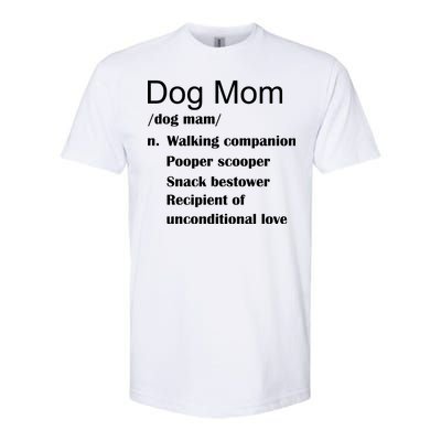 Dog Mom Definition Softstyle® CVC T-Shirt