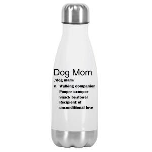 Dog Mom Definition Stainless Steel Insulated Water Bottle