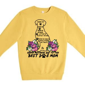 Dog Mom Mothers Day Premium Crewneck Sweatshirt