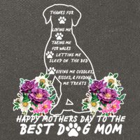 Dog Mom Mothers Day Cotton Canvas Backpack