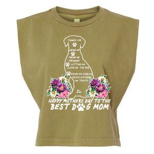 Dog Mom Mothers Day Garment-Dyed Women's Muscle Tee