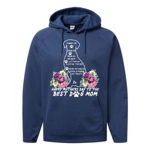 Dog Mom Mothers Day Performance Fleece Hoodie