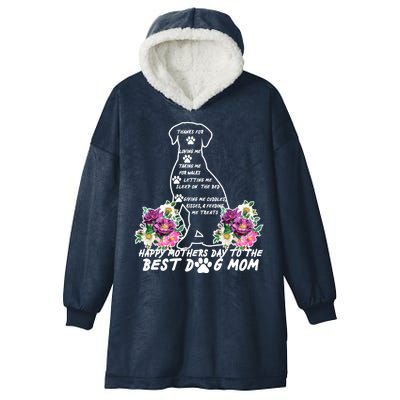 Dog Mom Mothers Day Hooded Wearable Blanket