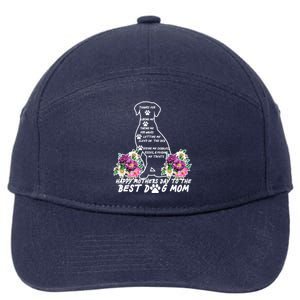 Dog Mom Mothers Day 7-Panel Snapback Hat