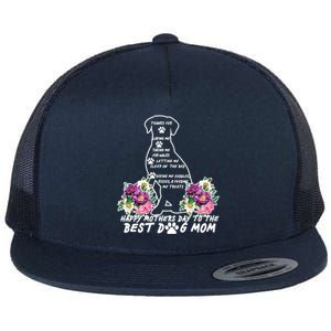 Dog Mom Mothers Day Flat Bill Trucker Hat