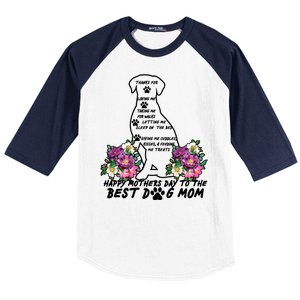 Dog Mom Mothers Day Baseball Sleeve Shirt