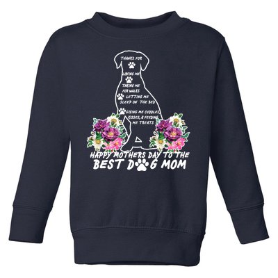 Dog Mom Mothers Day Toddler Sweatshirt