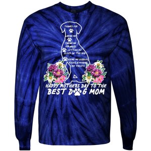 Dog Mom Mothers Day Tie-Dye Long Sleeve Shirt