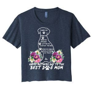 Dog Mom Mothers Day Women's Crop Top Tee