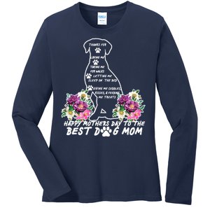 Dog Mom Mothers Day Ladies Long Sleeve Shirt