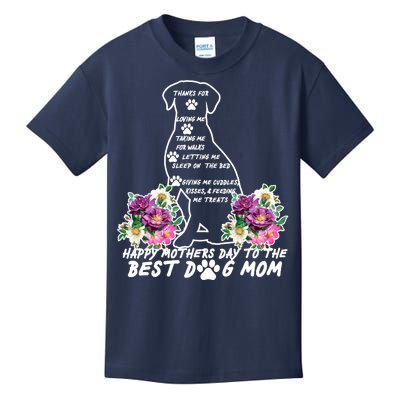 Dog Mom Mothers Day Kids T-Shirt