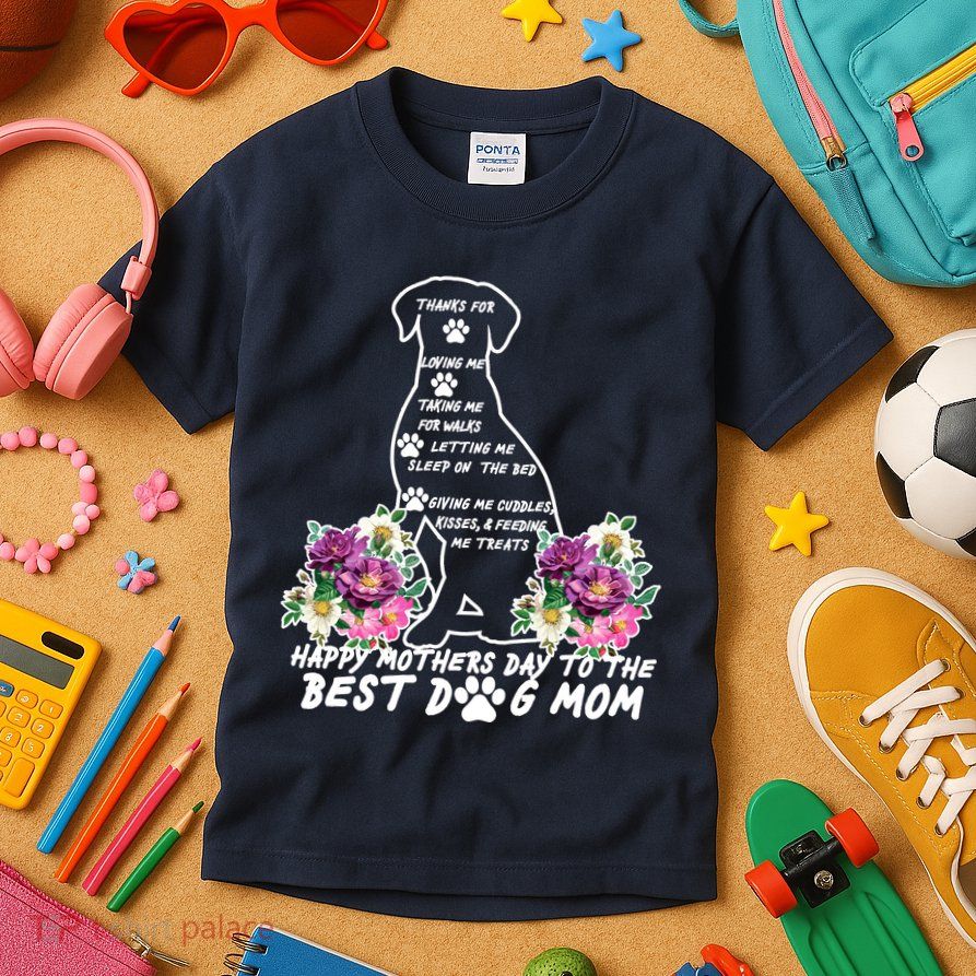 Dog Mom Mothers Day Kids T-Shirt