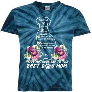 Dog Mom Mothers Day Kids Tie-Dye T-Shirt