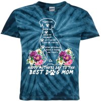 Dog Mom Mothers Day Kids Tie-Dye T-Shirt