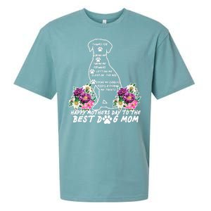 Dog Mom Mothers Day Sueded Cloud Jersey T-Shirt