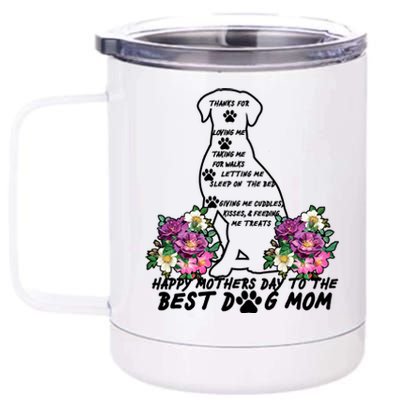 Dog Mom Mothers Day 12 oz Stainless Steel Tumbler Cup