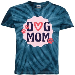 Dog Mom Paw Kids Tie-Dye T-Shirt