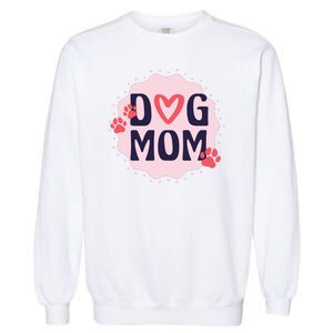 Dog Mom Paw Garment-Dyed Sweatshirt