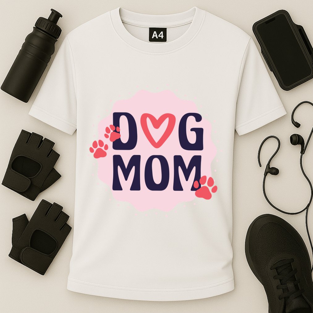 Dog Mom Paw Cooling Performance Crew T-Shirt